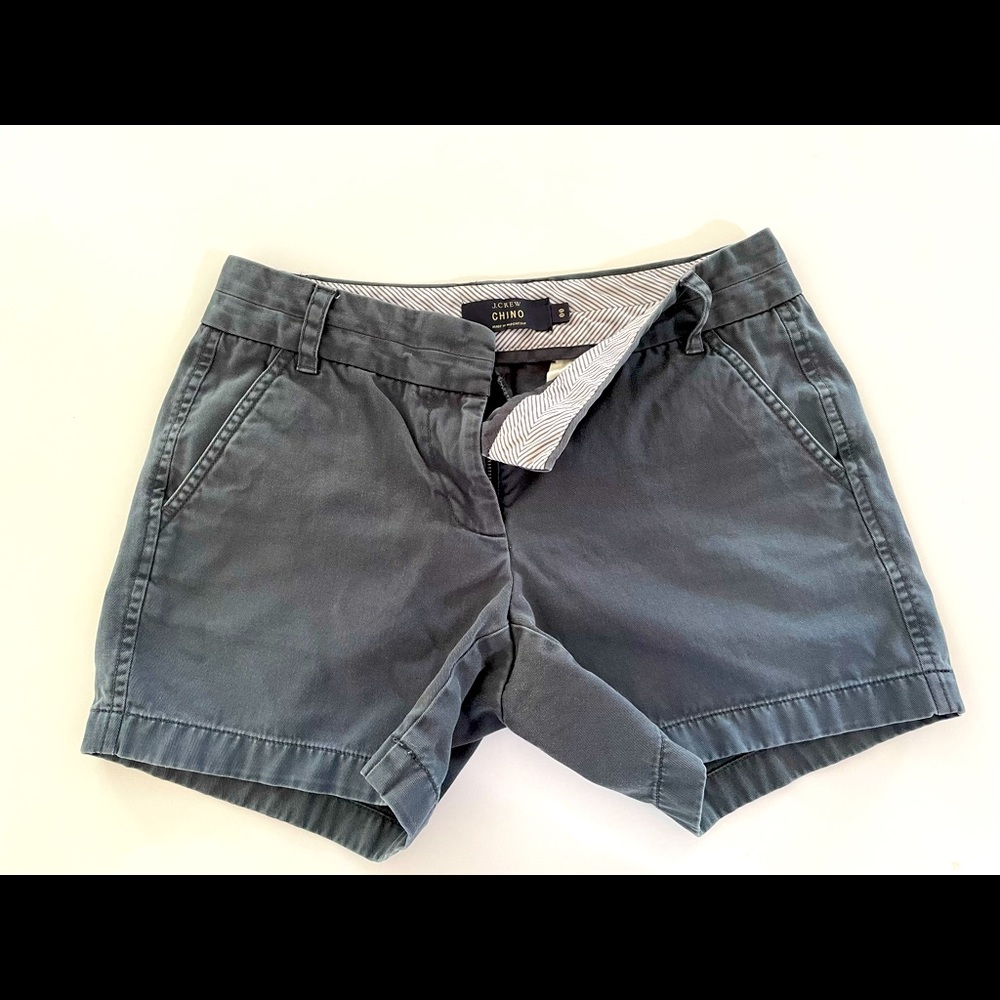 J. Crew sz 00 charcoal gray 4” chino shorts